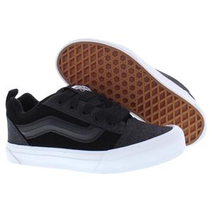 Zapatillas Vans Knu Skool Suede Ps para niño, color negro deslumbrante, para skateboarding - Product Image 4