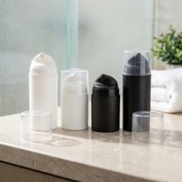 Flacon pompe sans air en plastique de luxe personnalisé 5ml 10ml 15ml