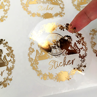 Étiquette autocollante en vinyle transparente personnalisée en PVC avec logo, imperméable, pour bouteille de parfum avec boîte