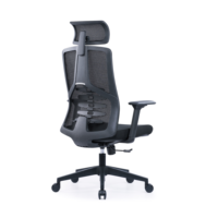 Fauteuil de bureau ergonomique de luxe en gros, chaise de direction moderne en tissu robuste pour ordinateur