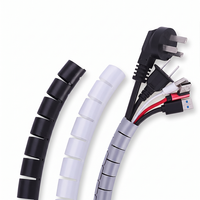 Fundas Aislantes Abiertas de PE para Cables, 12mm DI, 28mm DI, con Clip, 5m+, para Gestión de Cables y Mazos de Cables