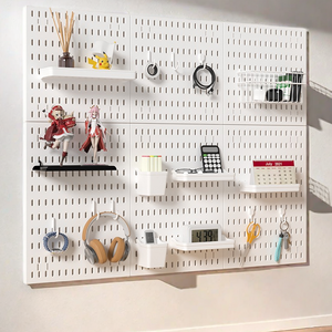 Organizer da parete mensola mensola per ripiano da cucina pannelli per Garage da esposizione porta porta fai da te portaoggetti perforato - Product Image 1