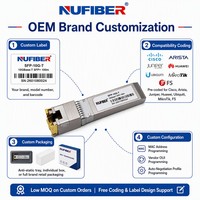 Módulo Transceptor Ethernet 10G SFP+ de Cobre RJ45 10GBASE-T 100m, Plug and Play, Intercambiable en Caliente, Compatible con las Principales Marcas de Switches