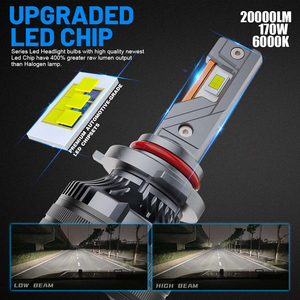 Fari LED A80 con Tre Tubi di Rame, 17000Lm 170W, H3 H13 9005 9006, Lampadine LED per <span class=keywords><strong>Auto</strong></span> H11 H7 H4, DC12V - Product Image 4
