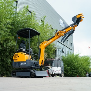 Mini Excavadora con Capacidad de Cazo de 0.025m, Certificación EPA para Motor, Pequeña Excavadora Hidráulica, Máquina de Construcción Compacta - Product Image 3