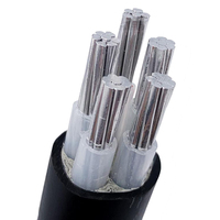 Cable concéntrico de aluminio de 0,6/1kv con aislamiento de Xlpe/PVC Cable de núcleo de cobre de bajo voltaje para construcción y central eléctrica