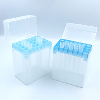Vente directe usine – Boîte de rangement transparente en PP pour 15 pipettes, 10 ml, personnalisable OEM, pour usage en laboratoire