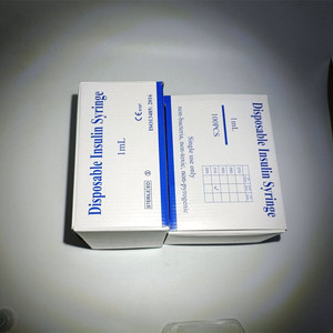 <span class=keywords><strong>Seringue</strong></span> vétérinaire à insuline à <span class=keywords><strong>aiguille</strong></span> ultra-<span class=keywords><strong>fine</strong></span> orange graduée avec précision, stérile, emballée individuellement, 0,5 ml 1 ml - Product Image 1