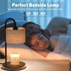 Hot Selling Black Non-Fire Aromatherapy Melted Wax <strong>Lamp</strong> Adjustable Essential <strong>Oil</strong> Candle for Bedroom Atmosphere Table <strong>Lamps</strong> - Product Image 3