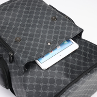 Sac à dos en PU grande capacité personnalisé, imperméable, avec fermeture éclair, best-seller, unisexe, pour affaires et voyage, pour ordinateur portable