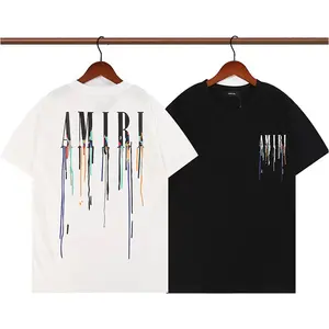 Wholesale Custom T-shirts Plus Size 100% Cotton Hip-hop Street Luxury Famous Brand Designer T-shirts Men's T-shirts