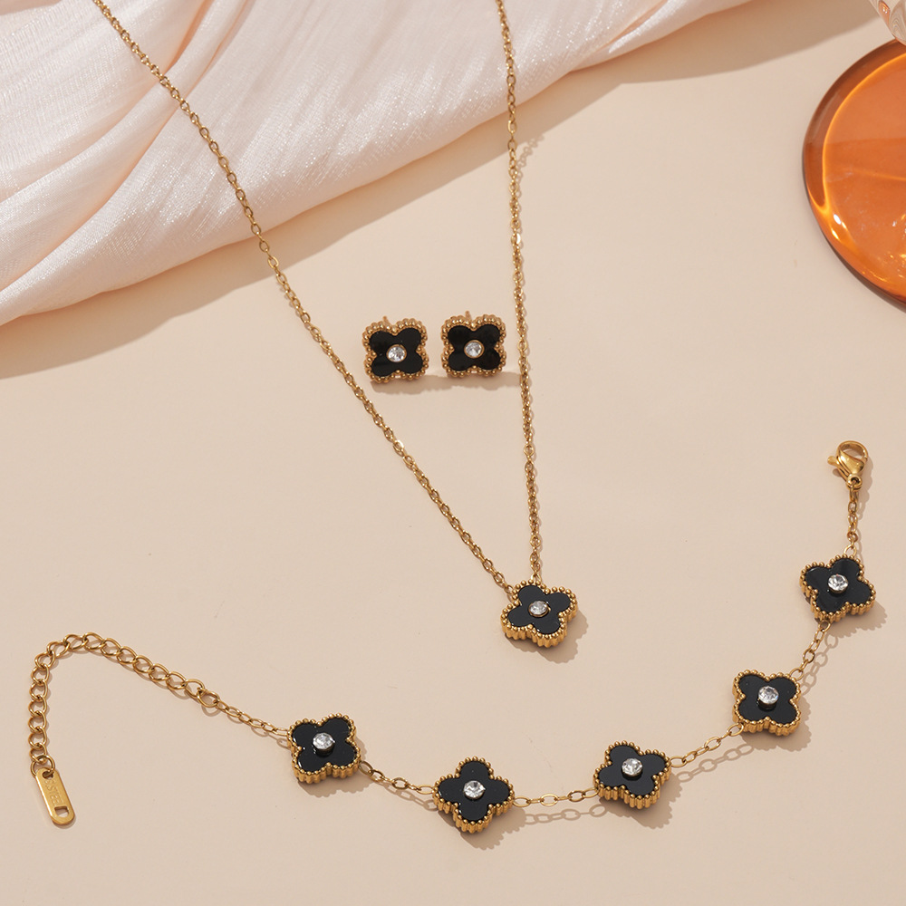 13mm black three-piece set