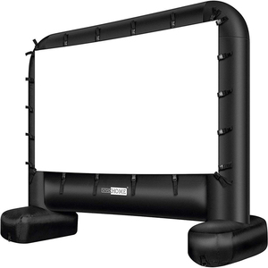 Comercial PVC Backyard Party Rentals Pantalla de proyección Pantalla de cine al aire libre Pantalla de proyector plegable Inflable - Product Image 2