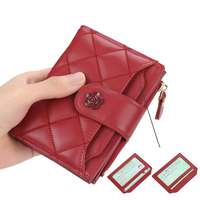 Baellerry Dompet Wanita Kulit Pu, Dompet Wanita Kulit Pu Ritsleting Multifungsi dengan Tempat Uang