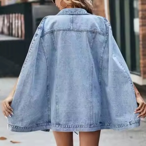 Nouvelle Arrivée Veste en Jean Femme Automne, Taille Personnalisée, Étiquette et Couleur au Choix, Veste en Jean Délavé Effet Acide Vintage, Cape en Jean OOTD - Product Image 3