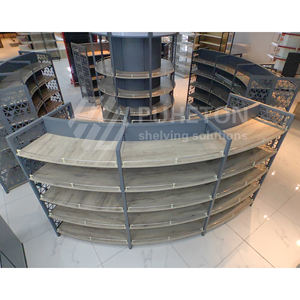 התאמה אישית 5 מדף סופרמרקט תצוגת גונדולה מדף דו צדדי אור דו צדדי - Product Image 1