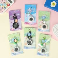 Jam Tangan Gantungan Kunci Digital LED Baru, Jam Saku Tahan Air Bercahaya dengan Alarm Timer Stopwatch untuk Anak-anak