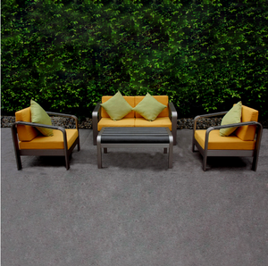 Ensemble de canapés d'angle en bois/plastique au design moderne avec tissu de qualité supérieure, vente chaude, mobilier de <span class=keywords><strong>salon</strong></span> et de patio combinable - Product Image 3