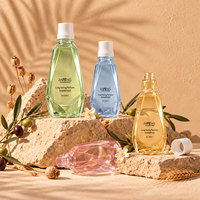 Bouteille PET vide personnalisée avec logo et design spécial pour emballage cosmétique de soins de la peau, pour bain de bouche, eau à rincer et shampoing