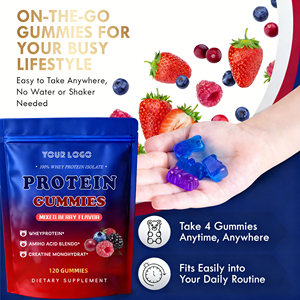 Complément Nutritionnel Sportif Personnalisé OEM : Gommes de Protéines de Lactosérum avec Acides Aminés et Créatine pour l'Énergie et l'Entraînement Musculaire - Product Image 4