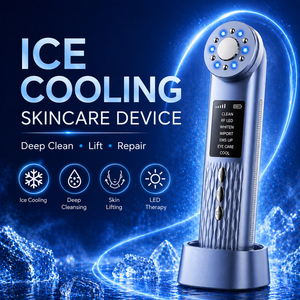 Dispositivo de Belleza Facial OEM Recargable, Masajeador Facial Multifuncional Frío y Caliente, Dispositivo de Belleza Facial Reafirmante y Tensor de la Piel - Product Image 3