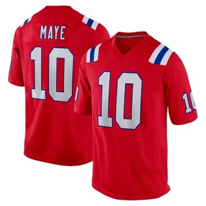 Jersey de Fútbol Americano Bordado al por Mayor de los New England Patriots, Color Azul Marino # 10 Drake Maye # 0 Gonzalez # Uniforme de Fútbol Americano de Tom Brady Número 12 - Product Image 4