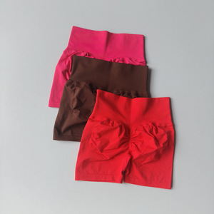 Shorts Deportivos de Cintura Alta sin Costuras para Mujer, 28 Colores, Efecto Push-Up, para Gimnasio, Entrenamiento, Actividad Física - Product Image 3