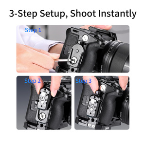 Selens Aluminum Alloy 1/4 <strong>3</strong>/8 Screw ARRI Locating Pins NATO Compatible <strong>Mini</strong> Quick Release Kit for Camera Monitor Vlog <strong>Rig</strong> - Product Image 2