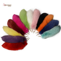 Porte-clés queue de renard duveteuse Y2K, accessoires de cosplay, pendentif en peluche pour clés de voiture pour femmes