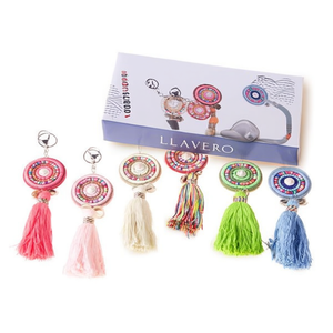 Portachiavi in Stile Etnico LLAVERO con Nappa Colorata, Ciondolo Decorativo, Accessorio - Product Image 1
