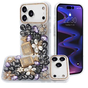 Funda de Teléfono Premium KINGSOUL Estética con Diamantes, TPU+PC+Vidrio, para 14/15/16, Antigolpes, Diseño de Mariposa Personalizado - Product Image 4