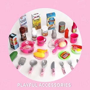 Set di 53 Pezzi Giocattoli da Cucina Accessori per Cucina Gioco di Ruolo Piccolo Cuoco Set con Cibo Finto per Bambini Giocattoli Montessori - Product Image 5
