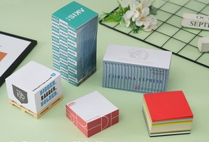 Custom Logo Sides Printing Paper <b>Cube</b> Promotional Memo Pad with Pallet - Product Image 5