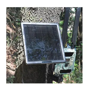 Kit de painel solar IP68 à prova d'água 6V 12 volts com bateria comercial 5W carregador de painel solar banco de potência para câmera ao ar livre