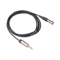 Câble audio vidéo professionnel pour microphone et guitare, 3,5 mm stéréo mâle, mini XLR 3 broches mâle, connecteur TRS, cuivre nu, vente chaude