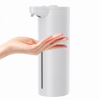 Distributeur automatique de savon moussant, capteur sans contact, montage mural, électrique, intelligent, pour lavage des mains, salle de bain, cuisine, noir