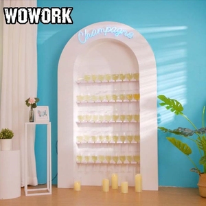 2025 wowork bán buôn Big kim loại Đảng tầng hiển thị rượu sâm banh tổ chức sự kiện tường hiển thị cho Đảng Wedding tổ chức sự kiện trang trí - Product Image 2
