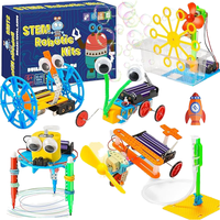 Kit Robot edukasi gagang plastik mainan Teknik Sains Robot Robot batang anak-anak