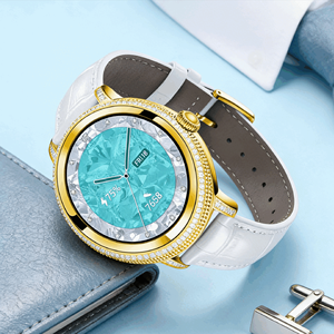 Reloj Inteligente Multifunción para Exteriores, Oro Puro 999, Marca HIPINE, Monitor de Frecuencia Cardíaca, Sueño y SpO2, Llamadas Bluetooth e Impermeable - Product Image 1