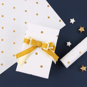 Подарочная упаковочная бумага на заказ, Рождественская упаковочная бумага с золотым тиснением, роскошная упаковочная бумага для цветов, рулон для упаковки подарочной коробки - Product Image 6