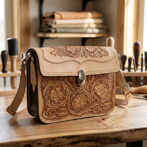 Impresionante Bolso de Mano para Mujer, Diseño Personalizado, Bolso de Cuero Genuino con Cierre de Cremallera, Impermeable, Ligero, para el Día de San Valentín - Product Image 1