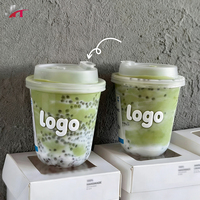 Vasos Desechables de Plástico PET de 89 mm para Bebidas Frías, Smoothies, Matcha y Postres, con Logotipo Personalizado al por Mayor, Grado Alimenticio