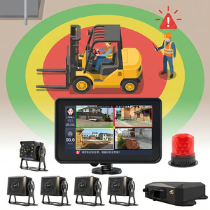 Système d'alerte <span class=keywords><strong>de</strong></span> proximité BSD AI <span class=keywords><strong>Camera</strong></span> Monitor avec moniteur d'état du conducteur, caméra <span class=keywords><strong>de</strong></span> <span class=keywords><strong>recul</strong></span> AHD, ADAS et détection <span class=keywords><strong>de</strong></span> piétons pour chariot élévateur - Product Image 1