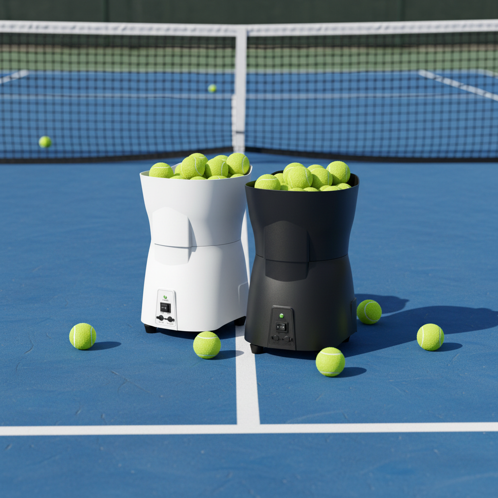 Factory In-stock Automatic Tennis Ball Thrower Machine ABS Steel Beginner Training Single-player Hitting Practice Wholesale