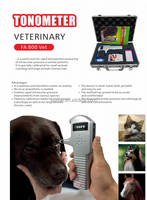 EURVET Portable Vet Animal Tonometer Painless Intraocular Pressure Measuring Device No Local Anesthesia Veterinary Dog Clinic