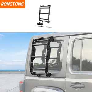 Tangga ekstensi jendela belakang mobil, untuk Jeep Wrangler JL 2018 2019 2020 + aksesori eksternal mobil - Product Image 1