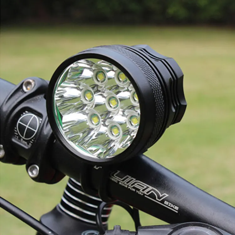 1800 lümen bisiklet aksesuarları T6 LED şarj şarj edilebilir yol bisiklet ışığı dağ bisiklet ön lambası