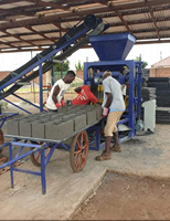 QTJ4-30 petite brique de ciment faisant la machine nouveau bloc creux 220V faisant la machine avec la boîte de vitesse de moteur produit du sable concret de briques