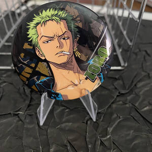Badge Métallique Réfléchissant Double Flash Luffy <span class=keywords><strong>Zoro</strong></span> Sanji Anime Japon Pendentif Maternité - Product Image 4