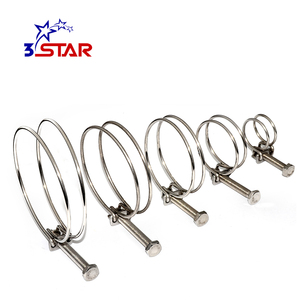 Metall Doppel draht verstellbares rundes Clip-Rohr 16mm 18mm Schlauch klemme für Rohrleitung dichtung - Product Image 6
